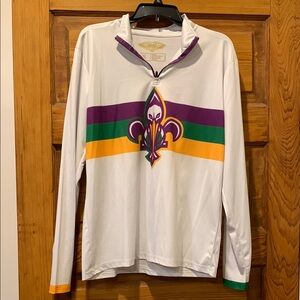 NBA White, Purple, Green, and Gold Men's Sweater
